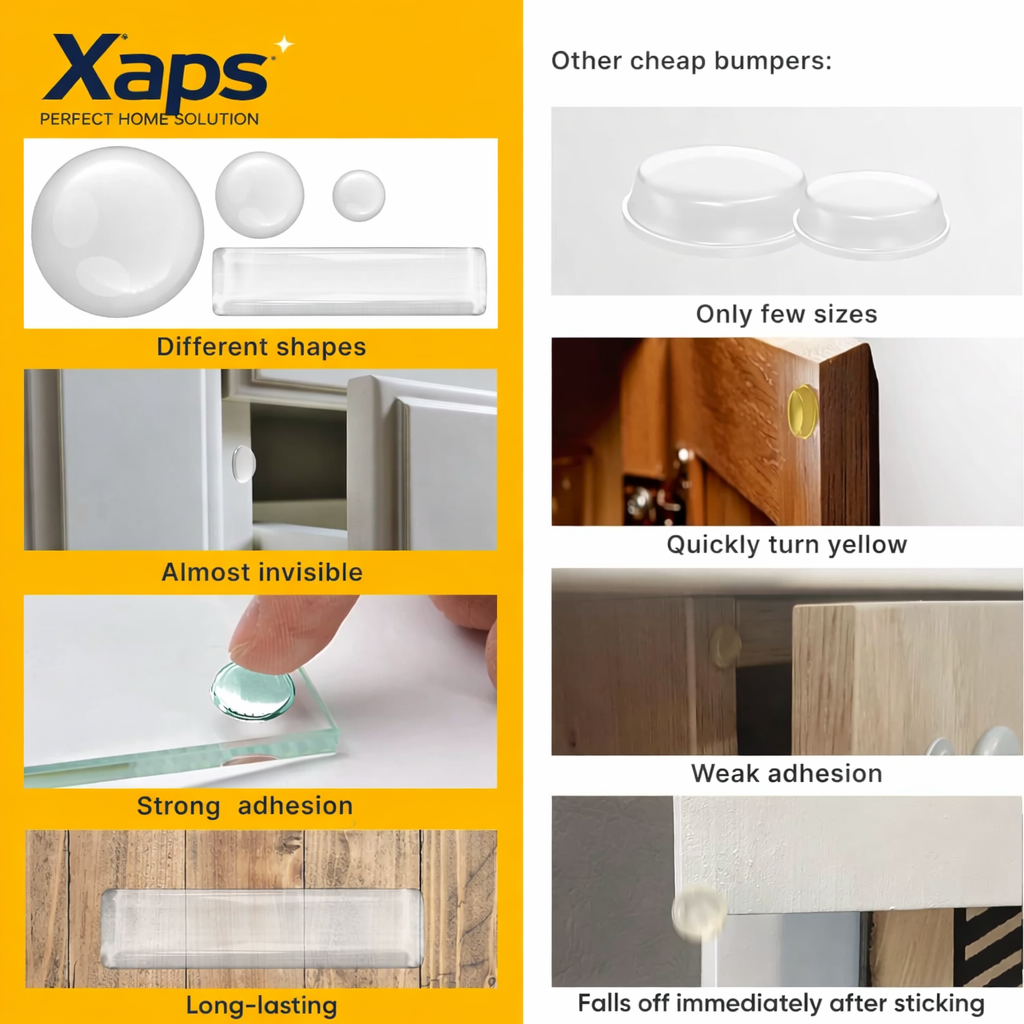 Xaps Silent Cabinet Bumpers (104-pack)