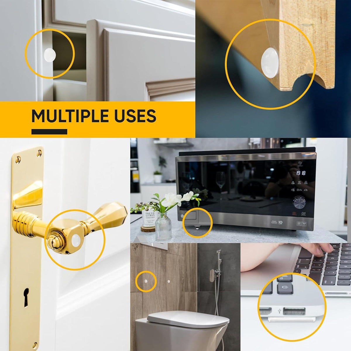 Xaps Silent Cabinet Bumpers (104-pack)